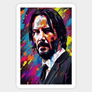 John Wick 4 Colorful Vibrant Sticker